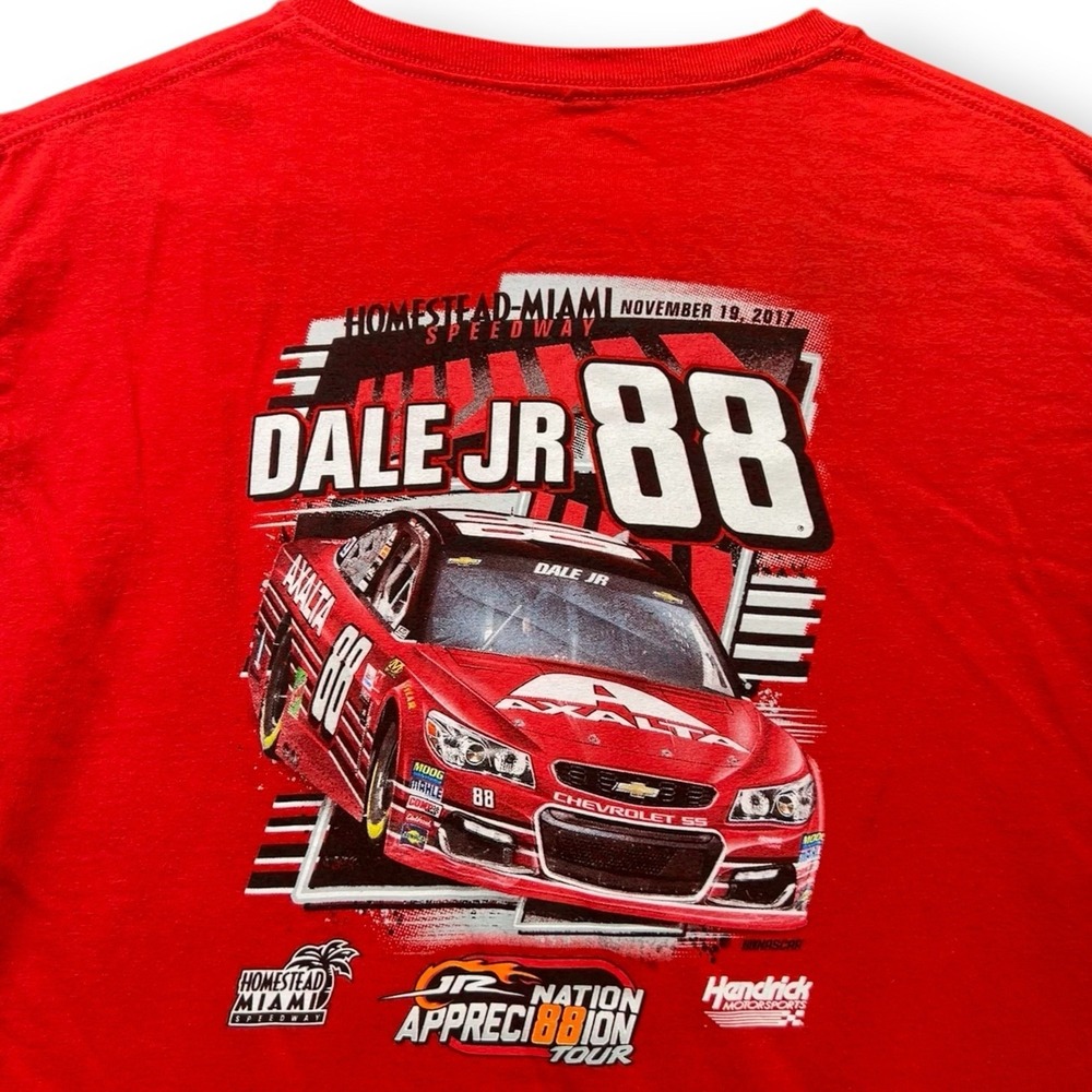 Dale Jr 88 Hendrick Motorsports NASCAR Homestead Miami 2017 T Shirt Womens XL